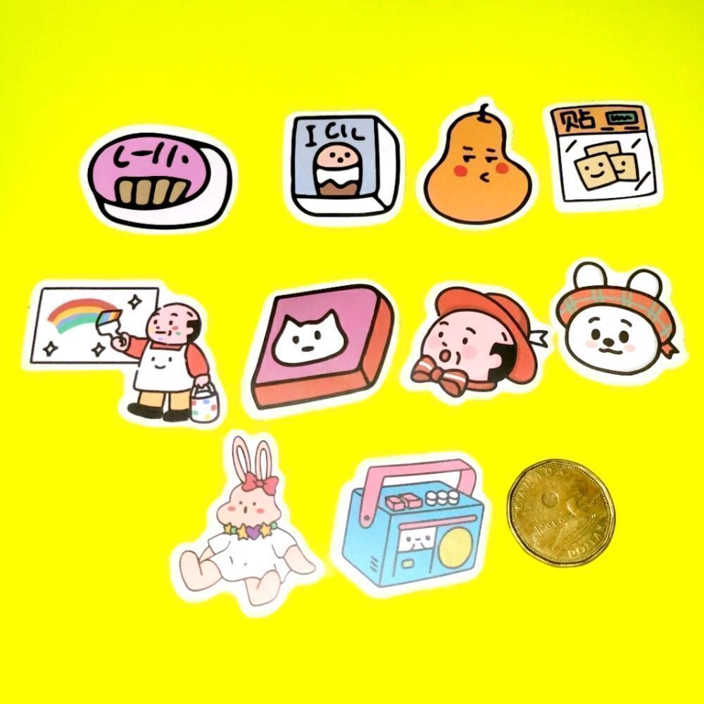3/$20 brand new 10x waterproof funny stickers